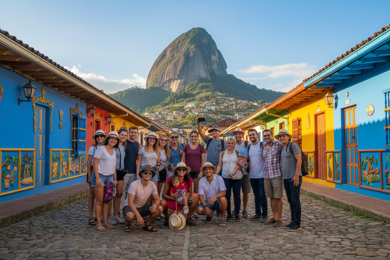 Crea un grupo de personas de tour por guatape antioquia 